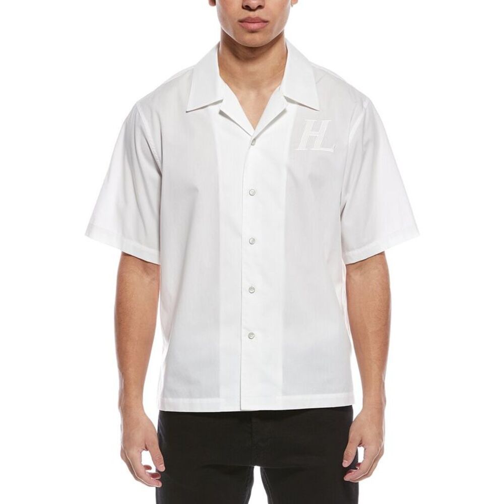 Helmut Lang Mens  Boxy Shirt, White